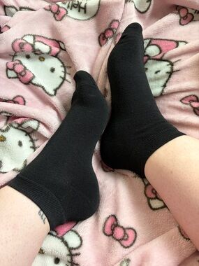 Women’s Black Cotton Socks